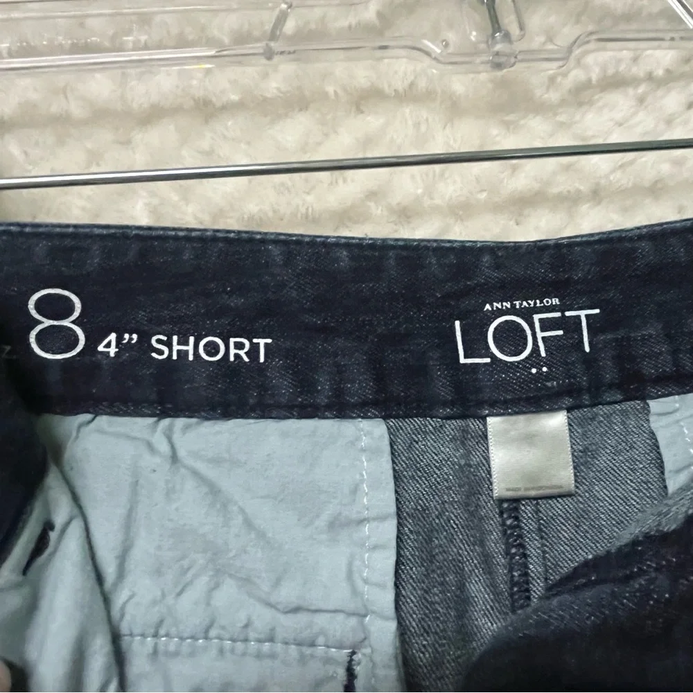 Ann Taylor LOFT Blue Shorts 100% Cotton Womens Size 8 Bottoms Classic Casual